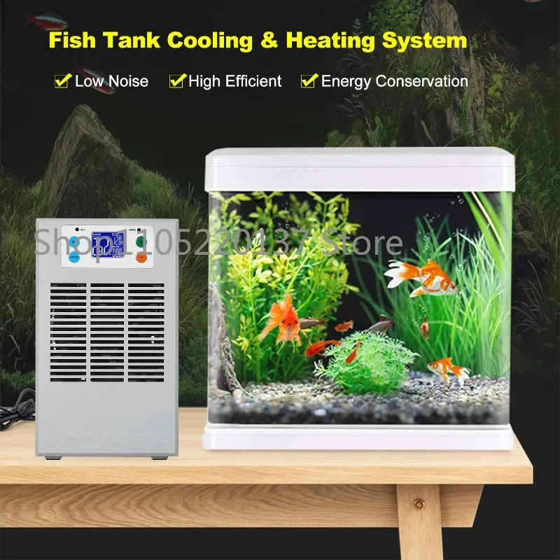 100W 30L/70W 20L Small Fish Tank Water Heater&Chiller Aquarium Chiller Semiconductor Electronic Aquarium Cooling& Heating System
