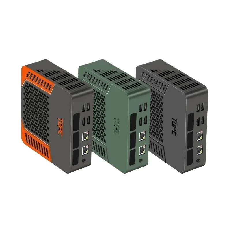 TOPTON New Solid Office Mini PC TOPC AMD R9 8945HS R7 8845HS USB4.0 Dual LAN 2xDDR5 PCIe4.0 Pocket Gaming Mini Computer WiFi6E