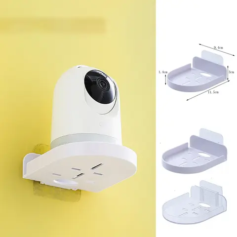 1/2 pezzi piccola telecamera di sicurezza staffa di montaggio a parete mensola a muro senza foratura mensola per baby monitor telecamere di sicurezza mensola per sporgenza