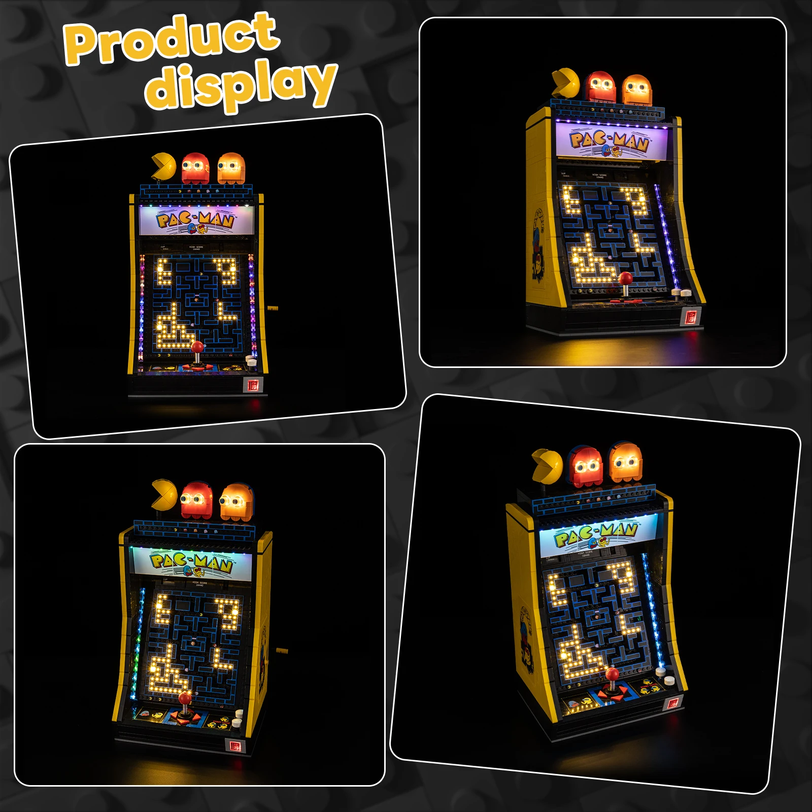 Kyglaring LED Light Kit Suitable for Lego PAC-MAN Arcade 10323 Decorative Lamp Not Lego Building Blocks
