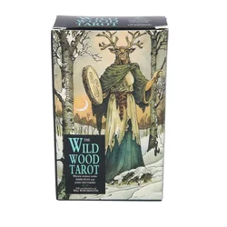 Vahşi ahşap Tarot kartları 78 Oracle İngilizce vizyonları Divination Edition güverte Playing oyun oynarken