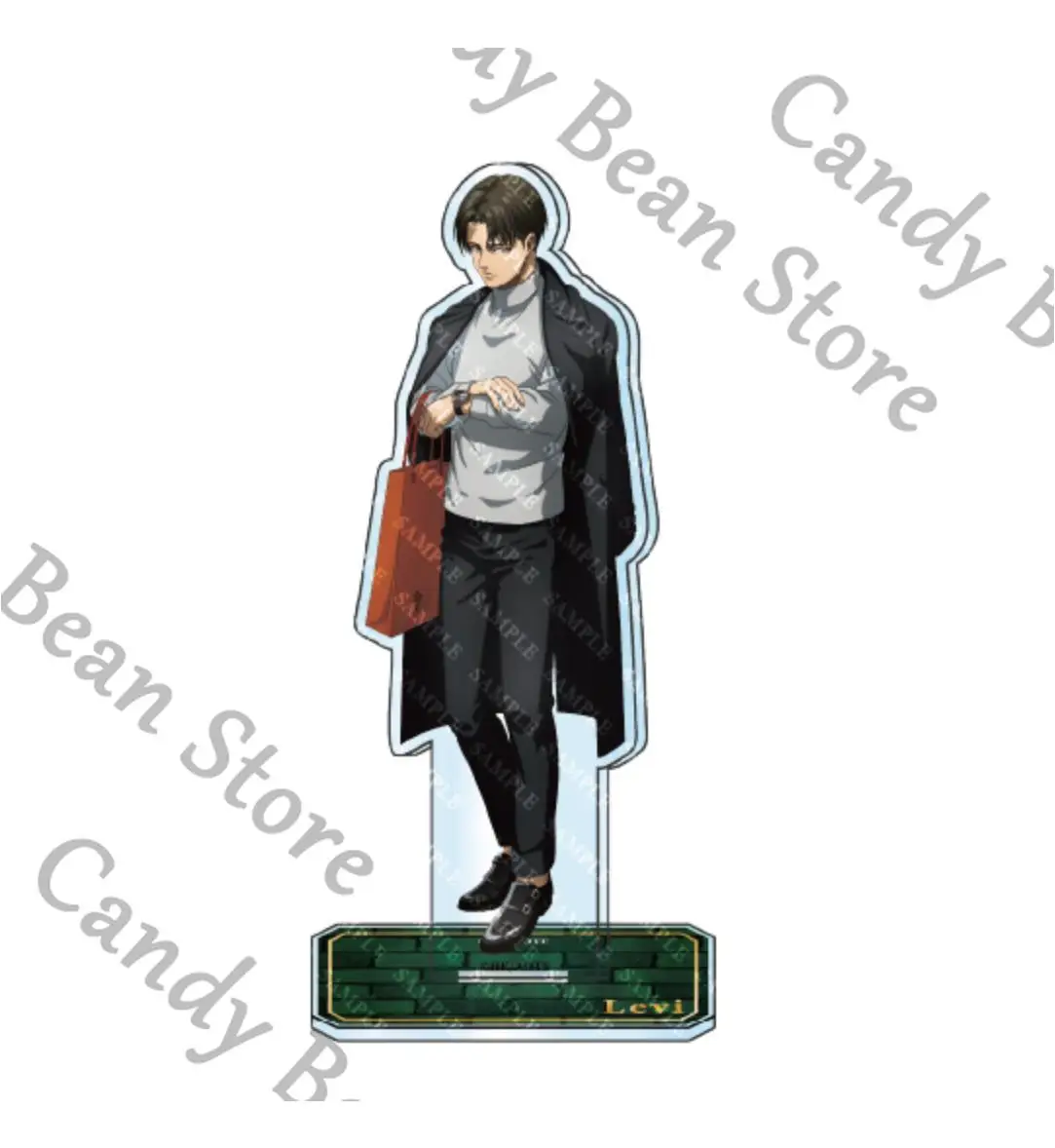 

Genuine Anime Attack on Titan Levi Ackerman Mikasa·Ackerman Cosplay Winter Acrylic Figure Stand Cartoon Standing Sign Xmas Gift