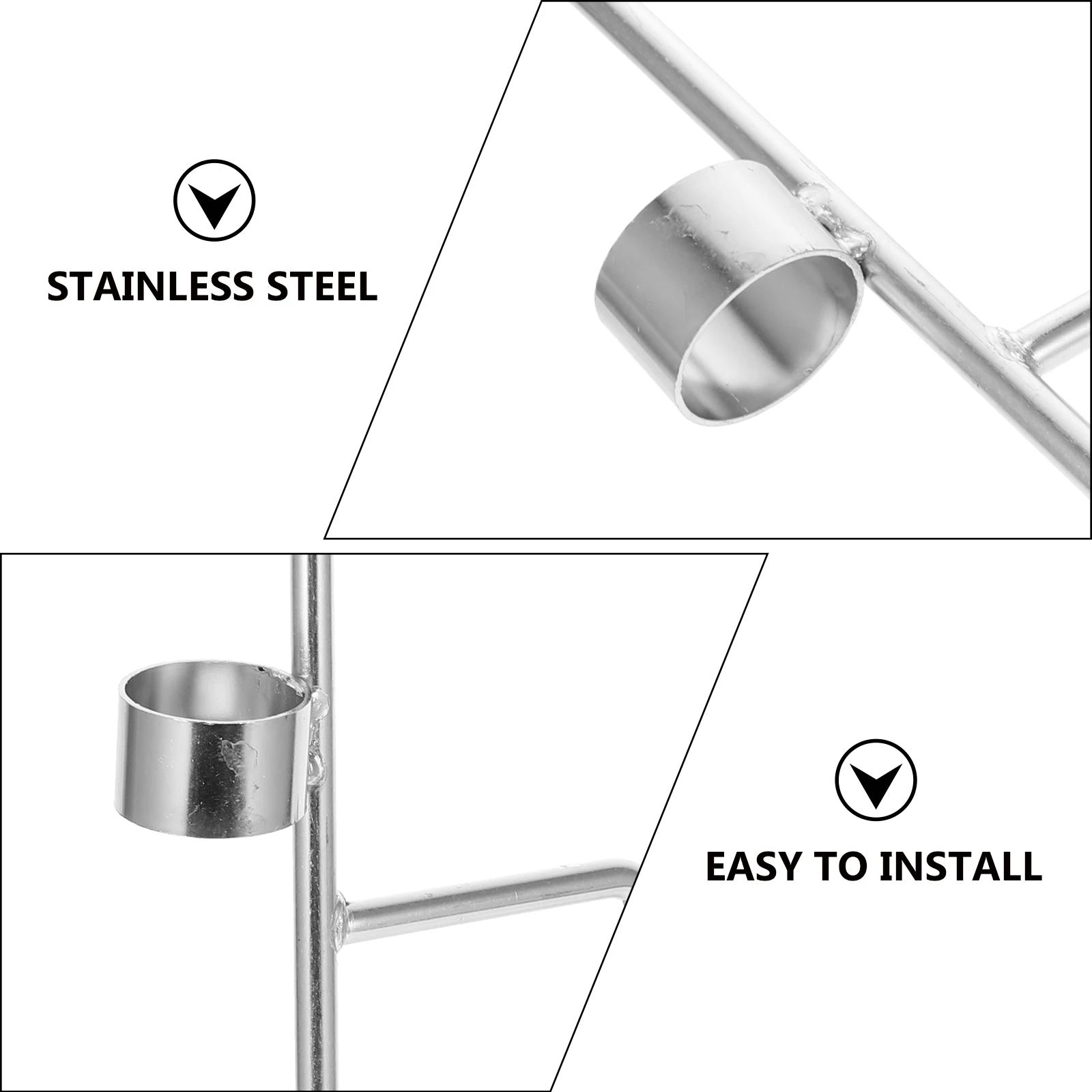 

Stainless Steel Umbrella Stand Sand Anchor Heavy Duty Ground Pole Fixer For Beach Sunshade Fishing Strong Support