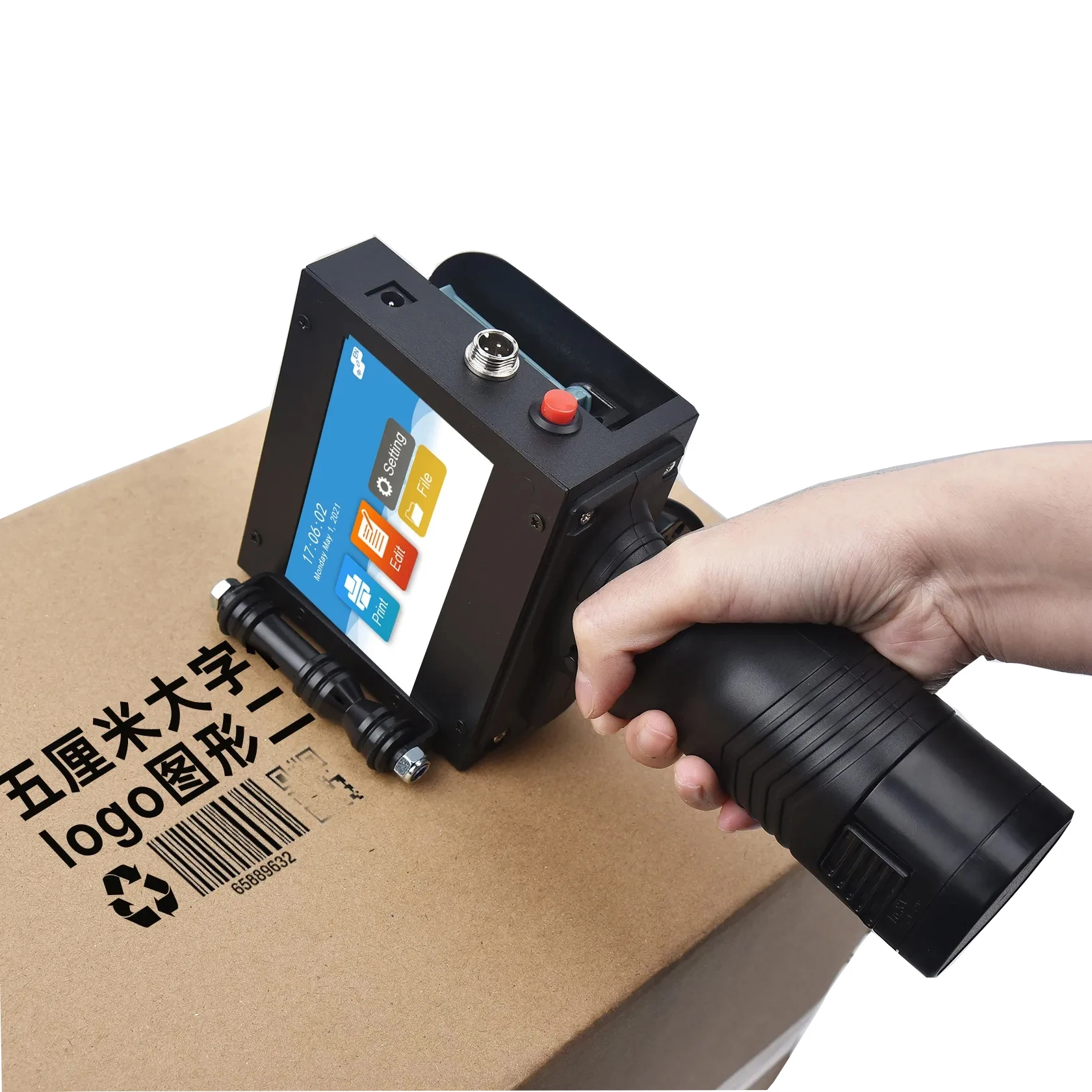 

2-25.4mm Handheld Inkjet Printer Gun For Metal Plastic Logo Batch QR Code Card Carton Hand Jet Mini Thermal Date Label Printer