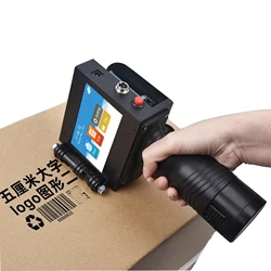 2-25.4Mm Handheld Inkjet Printerpistool Voor Metalen Plastic Logo Batch Qr Code Kaart Karton Handjet Mini Thermische Datum Label Printer