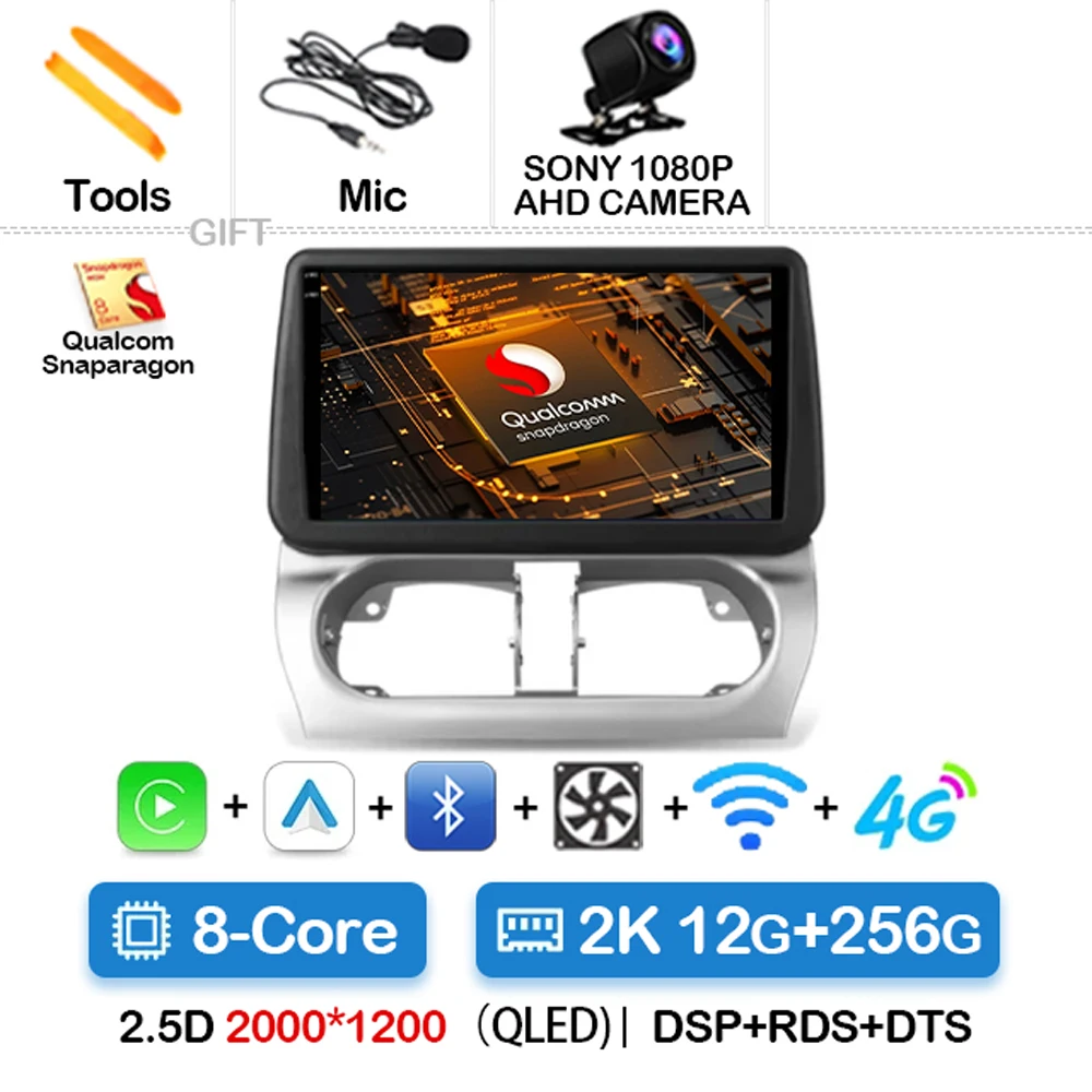 Android 15 Autoradio Voor Opel Combo Corsa Tigra 2001-2009 2010 2011 Carplay Auto GPS Navigatie Multimedia Stereo video Speler