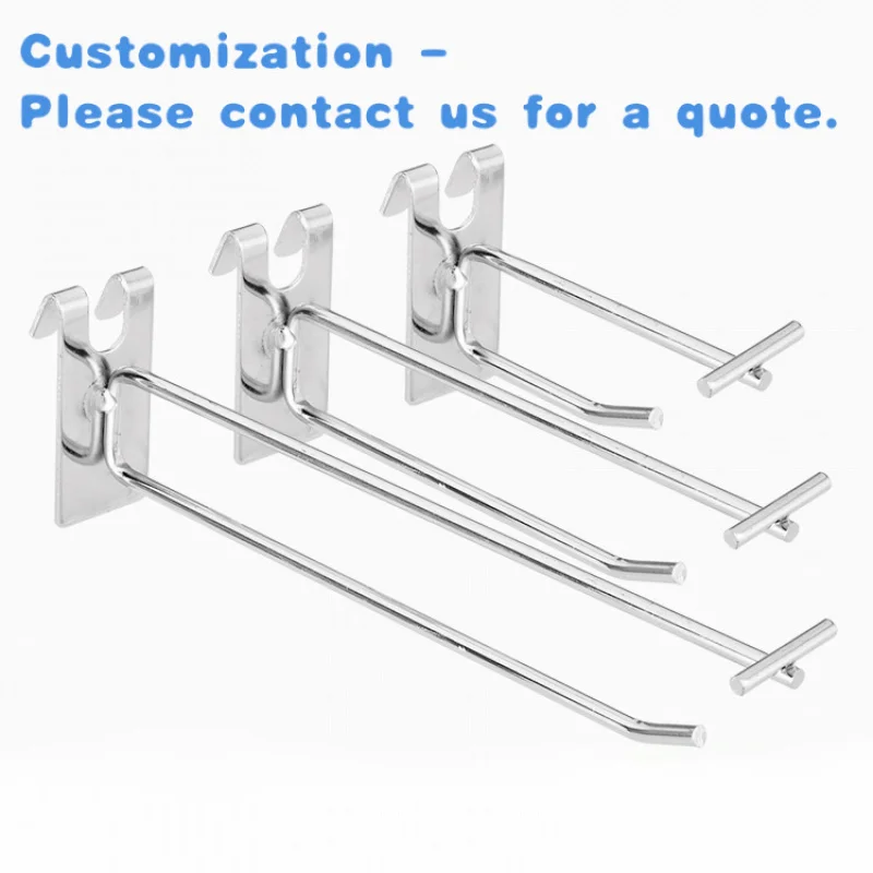 custom.Kainice Customise Grid Wall Hook Hanging Display Hook Metal Display Slatwall Hook