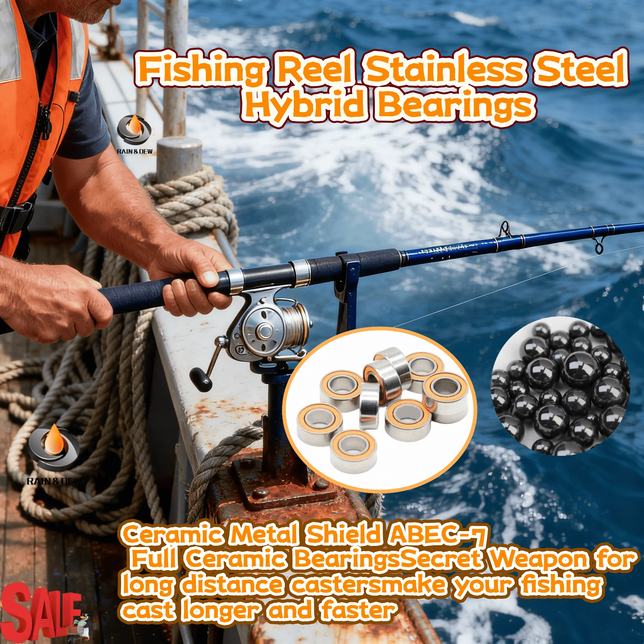 1PC ABEC-7 Stainless Steel Hybrid Ceramic Ball Bearing S6701RSCB 12x18x4 SMR105RS CB 5x10x4 S683RS CB 3x7x3 S687RS CB 7x14x5