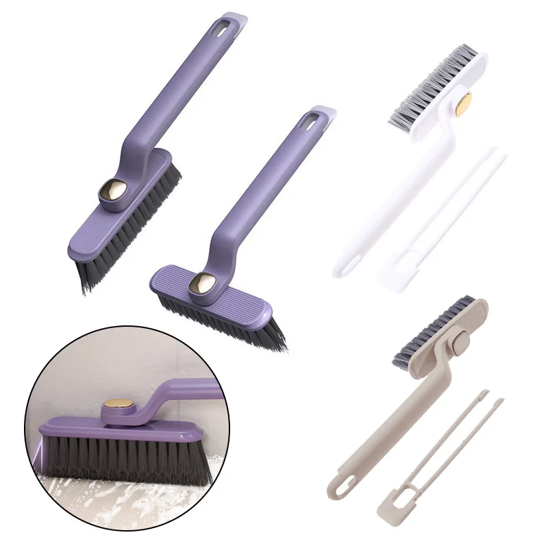 Multi-Function Rotating Crevice Cleaning Brush Kitchen Toilet Tile Joints Dead Angle Crevice Gap Cleaner Brush for Shower Floor