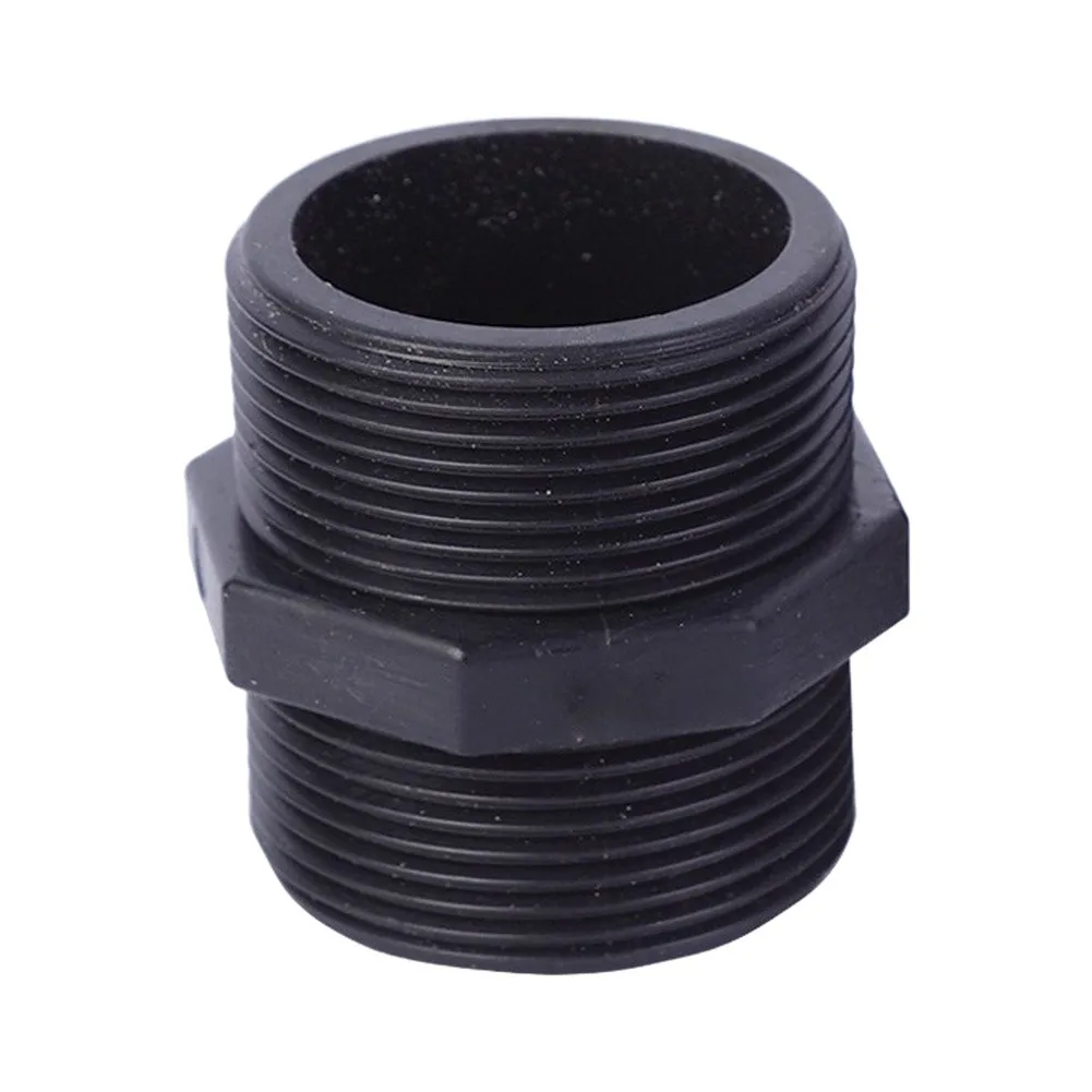 2-Pack 2-Inch NPT Double Male Thread Connectors for Standardized Pipe Interconnection in Facility Infrastructure