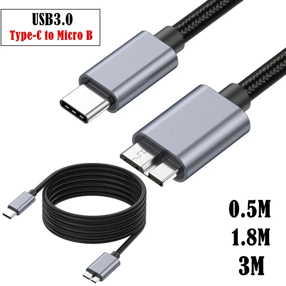 USB C To Micro B Cable,USB Type C To Micro B Work for IPhone 15 Series,Seagate WD Westgate My Passport,MacBook Pro/Air, IPad