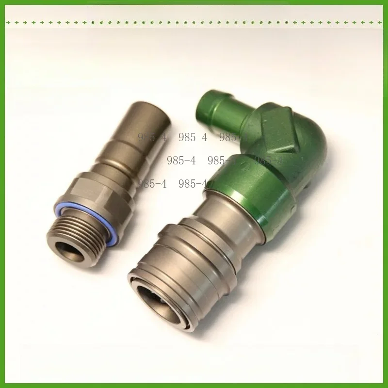 Liquid-Cooled Aluminum Alloy Flat Face Quick Connector High Pressure Industrial Hydraulic Fitting