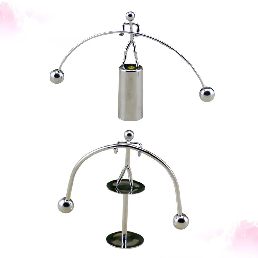 

2pcs Newton Pendulum Physics Ball Iron Home Decor Ornament Smooth Corrosion Resistant Living Room Office Party