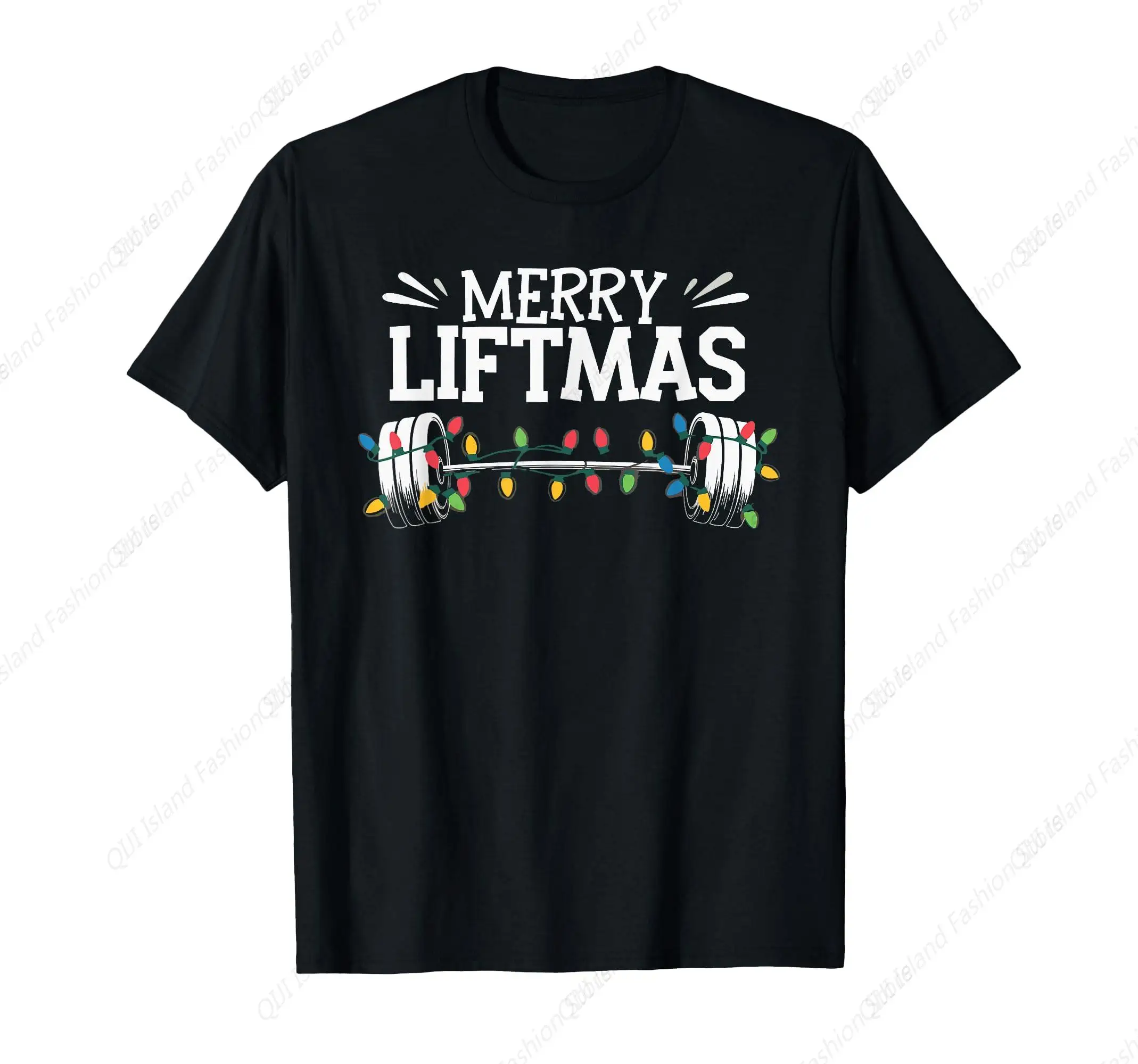 

Merry Liftmas Weightlifter Fitness T-Shirt