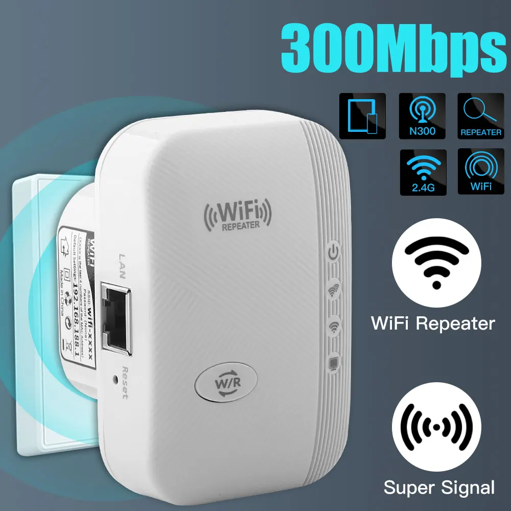 New 300Mbps Wireless WiFi Repeater W9533 2.4Ghz AP Router WiFi Extender Amplifier Booster WPS Long Range Access Point