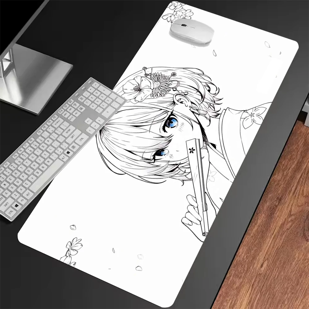 

Yukata Girl's Summer Festival Confession FPS Gaming Mouse Pads- Multiple Sizes with Black Stitched Edges for Precision Control