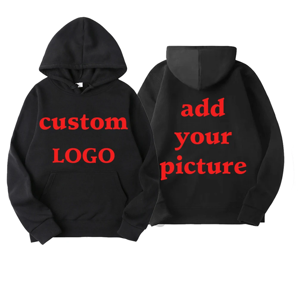 Customize your logo for autumn and winter casual men's and women's tops, hoodies, children's sports shirts, and streetwear