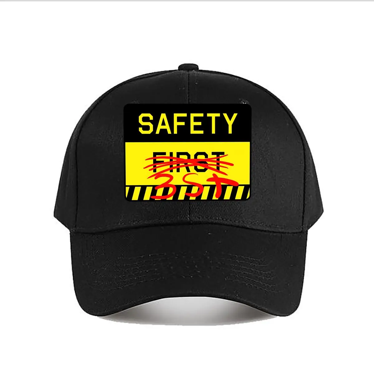 Safety First 3st Warning Graphic Baseball Cap Fashion Men Sunhat Women's Outdoor Sports