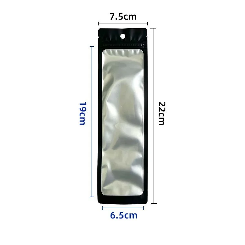 1000Pcs Long Strip Packaging Bag Transparent Plastic Rectangular Sealed Hanging Hole Necklace Hairpin Data Cable Packaging Bag