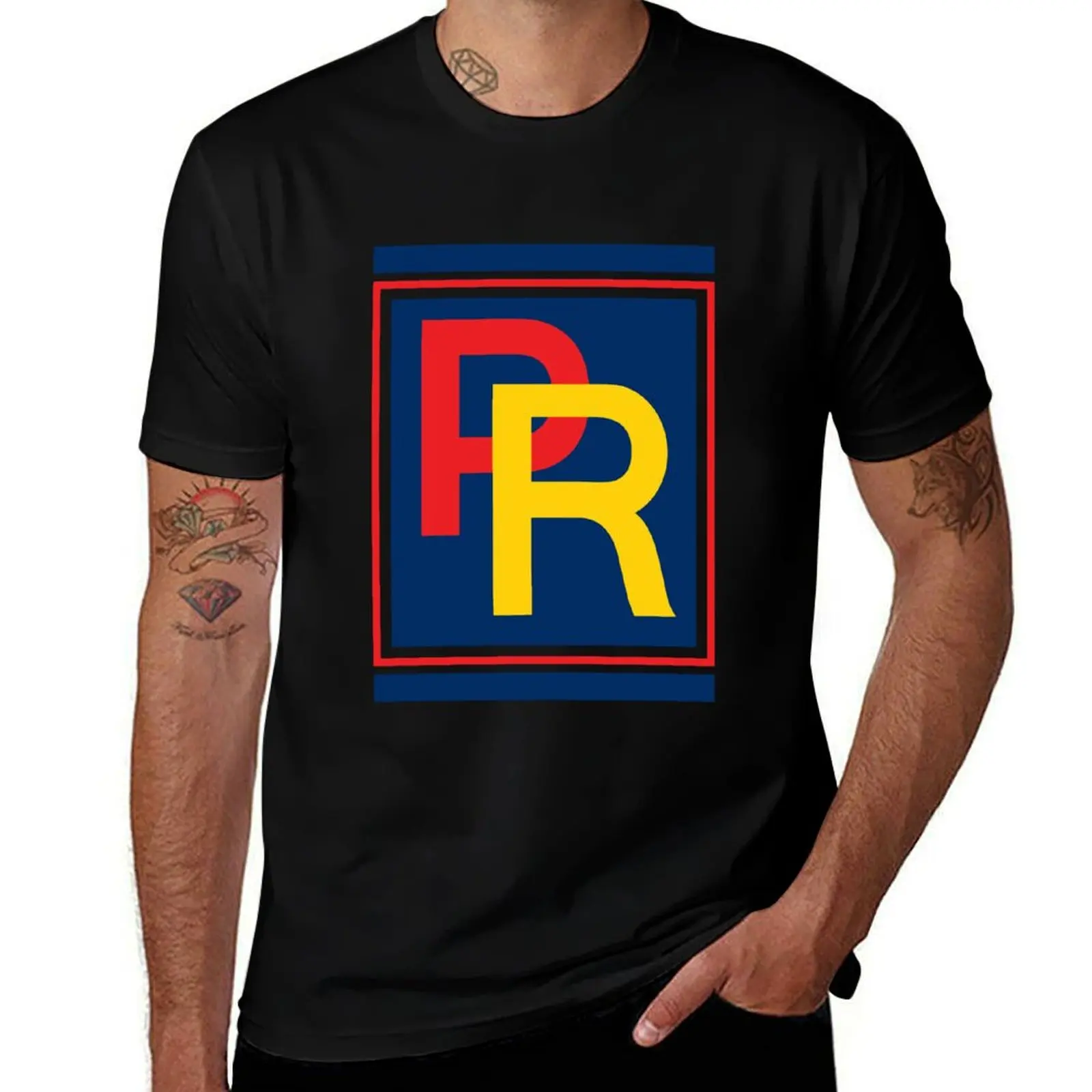1978 Patterson Racing BMX Logo T-Shirt Casual Pattern Print Tee Shirt T-Shirt