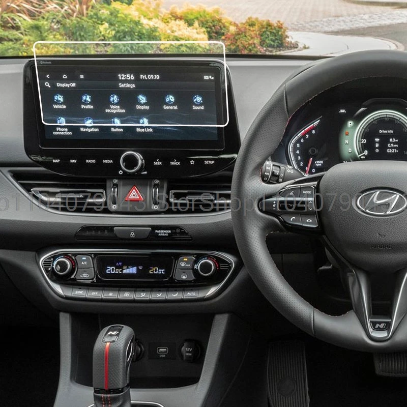 

Tempered Glass Protective Film for Hyundai i30 Sedan 2021 2022 10.25 inch car GPS Navigation touchScreen anti-scratch fillm