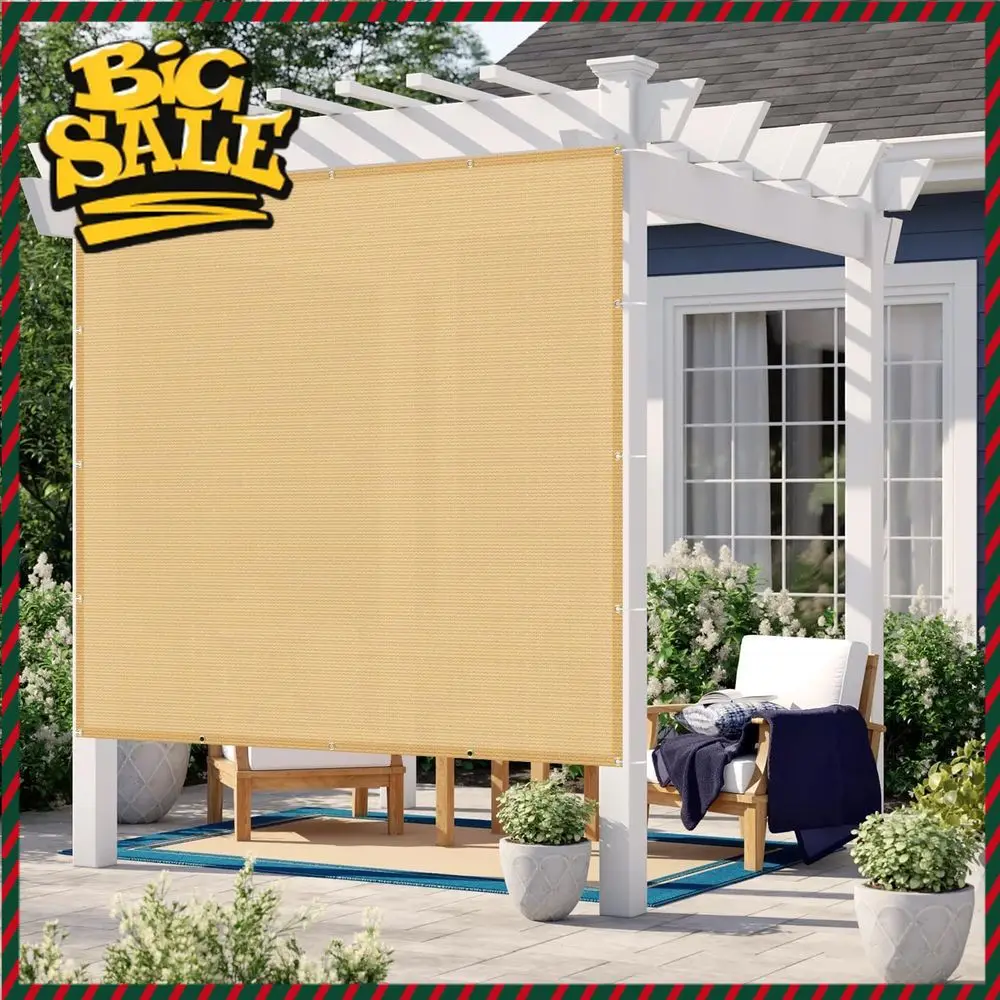 

Bestseller95% UV Block Sun Shade Cloth for Pergola, 12x16 ft, with Grommets, Outdoor Patio Cover, Sand Color