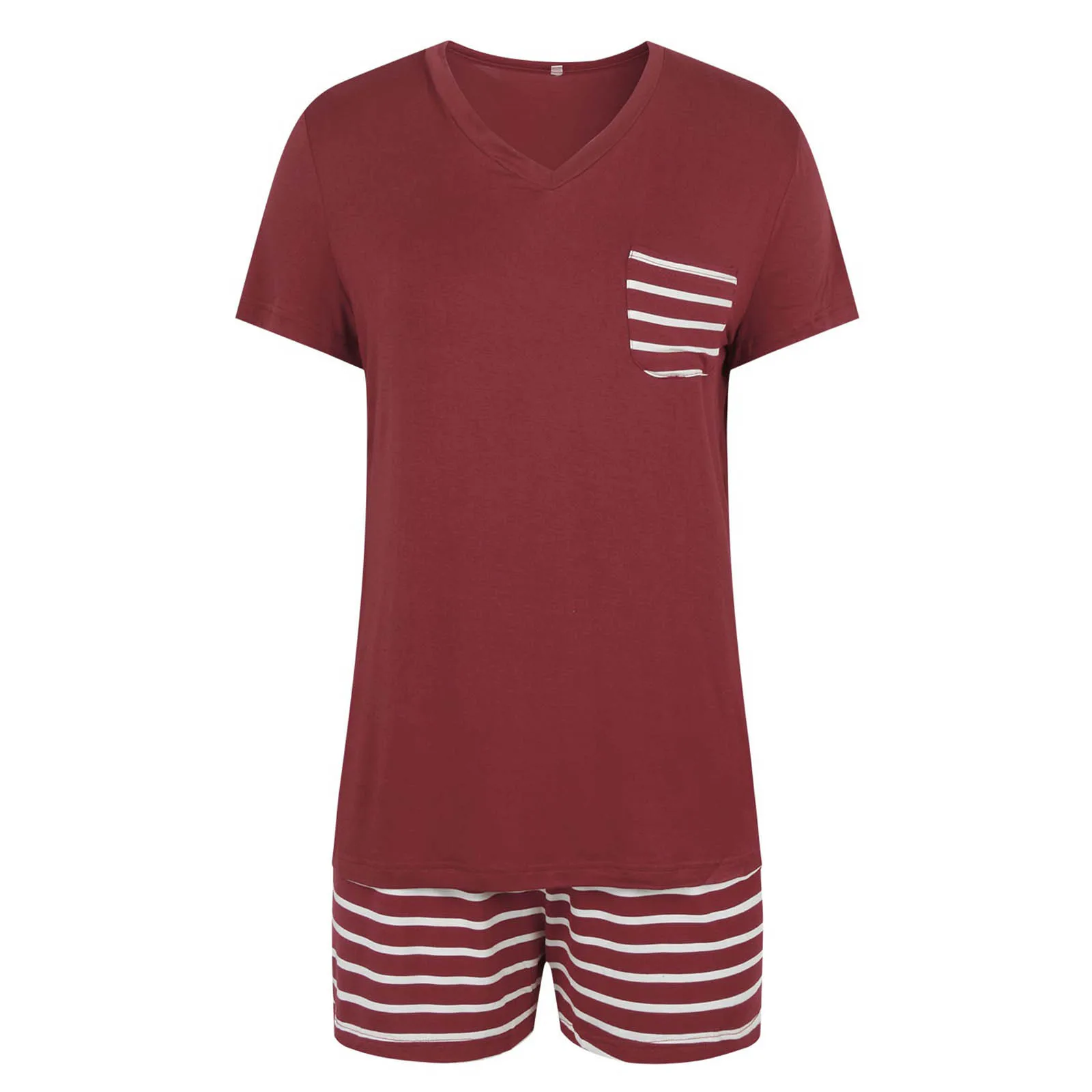 

Summer Shirt Women Pajama Sets Comfort Cotton Stripe Short Sleeve Shirt And Shorts Home Clothes Oversize Leisure Suits Sleepwear