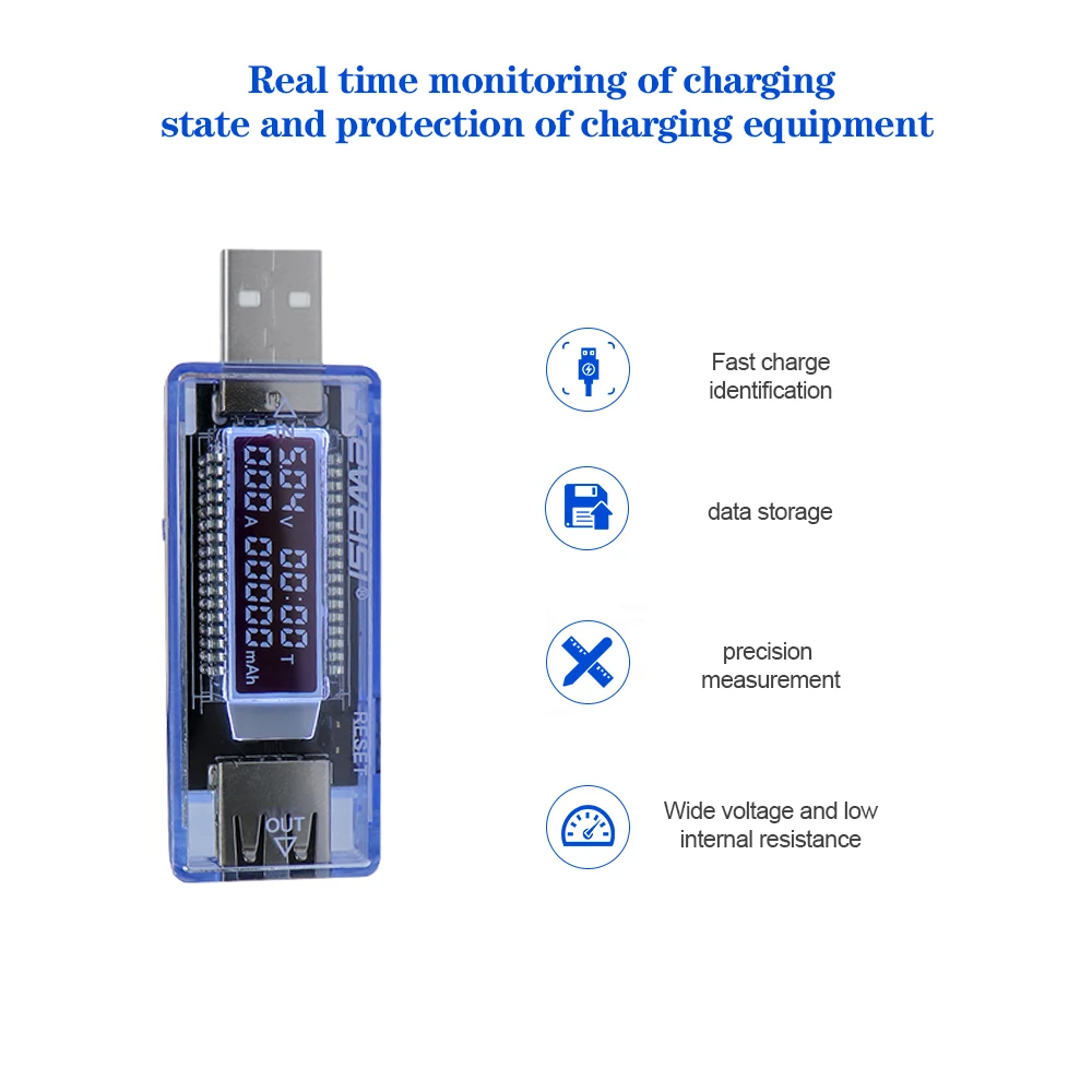 الجهد متر الجهد الحالي قدرة جهاز اختبار بطارية USB فولت الجهد الحالي طبيب شاحن قدرة تستر متر قوة البنك