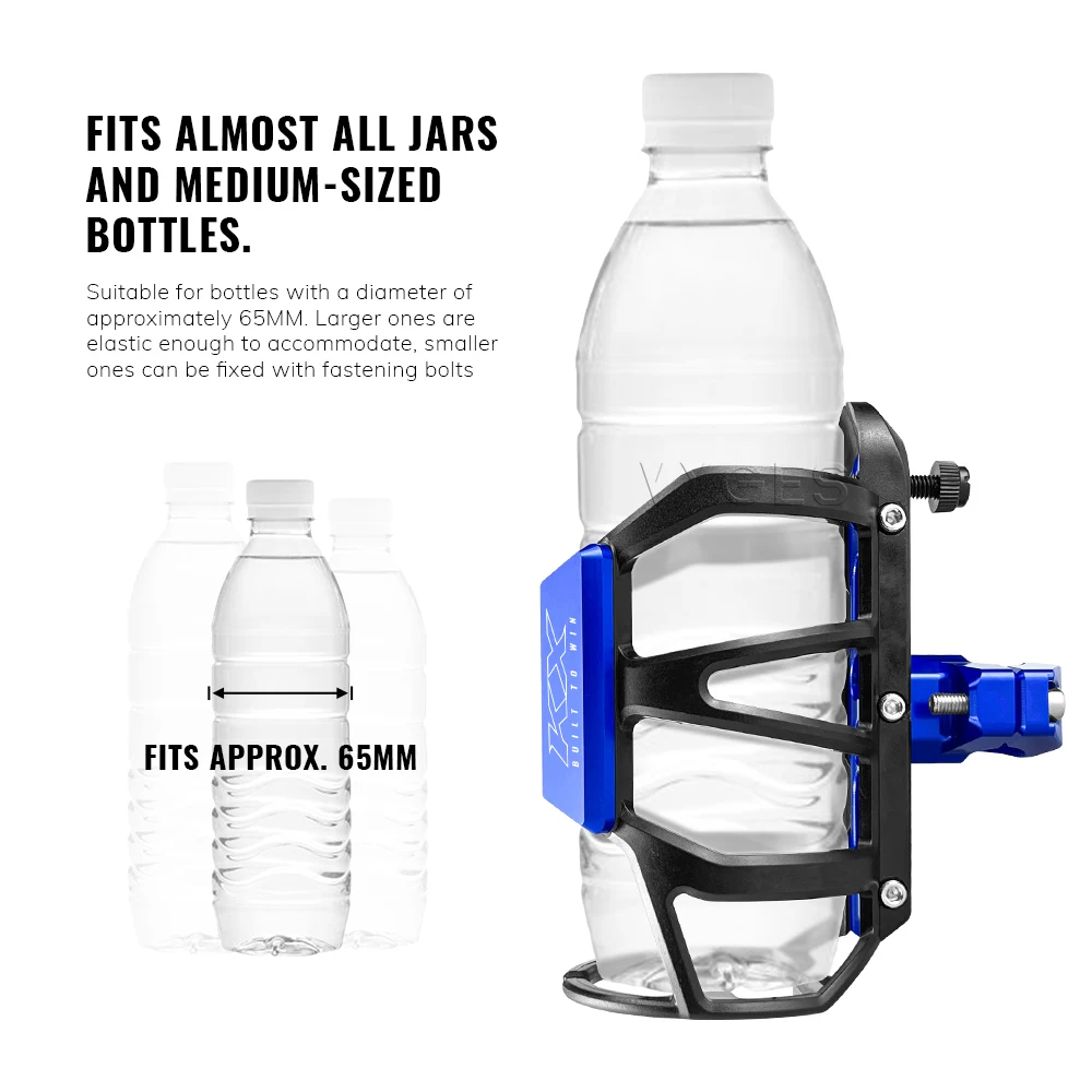 Motorcycle Beverage Water Bottle Cage Drinks Holder Water Cup Holder For Kawasaki KX450X KX450 KX250X KX250 KX112 KX85 KX65