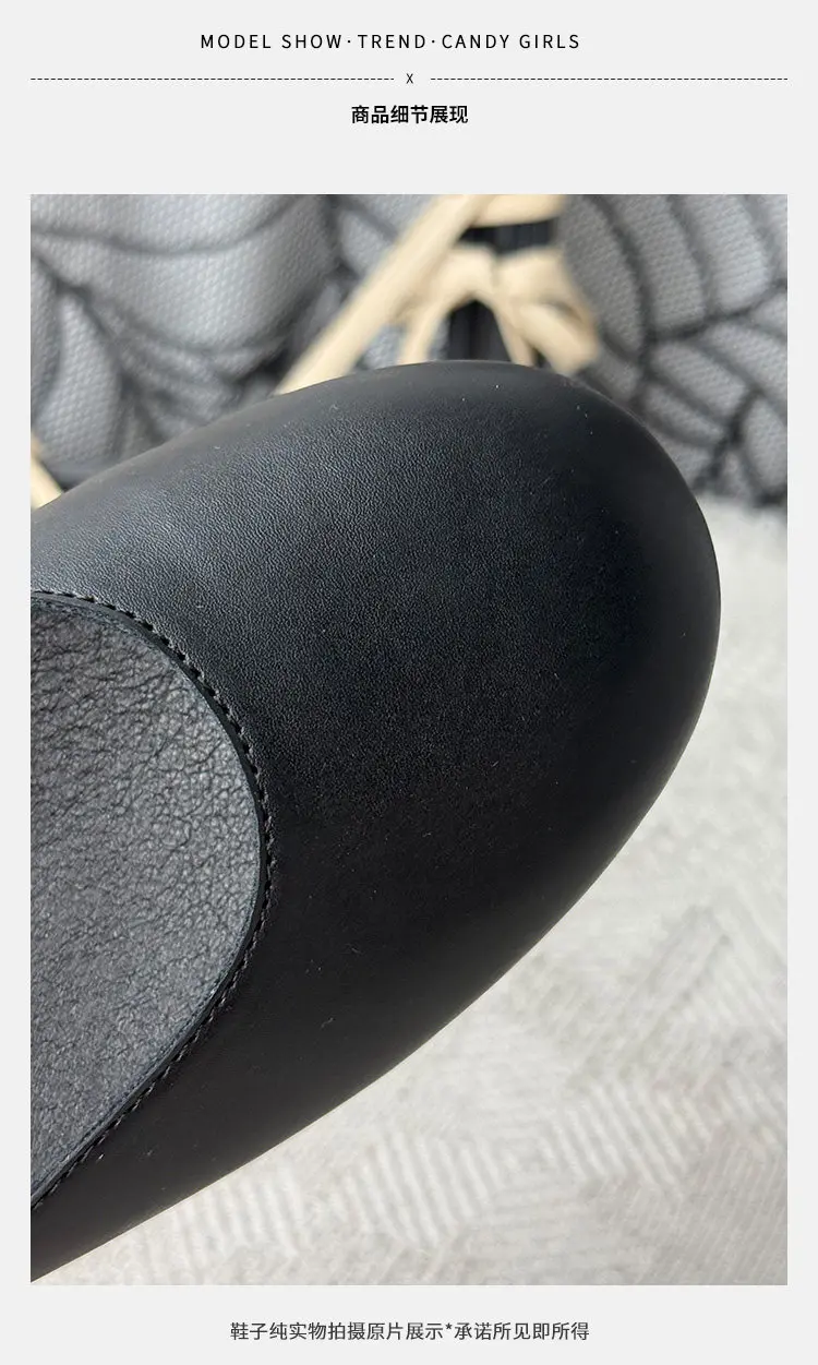 Mittelalterliche flache Schuhe für Damen mit flachem Absatz und einseitigem Flügeldesign – vielseitige, leichte Retro-Schuhe für Frühling und Sommer – Detail 5
