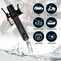 Portable Liquid Transfer Oil Pump Battery Operated Liquid Transfer Pump with Auto-stop Sensor 2.4 Gallons Per Min