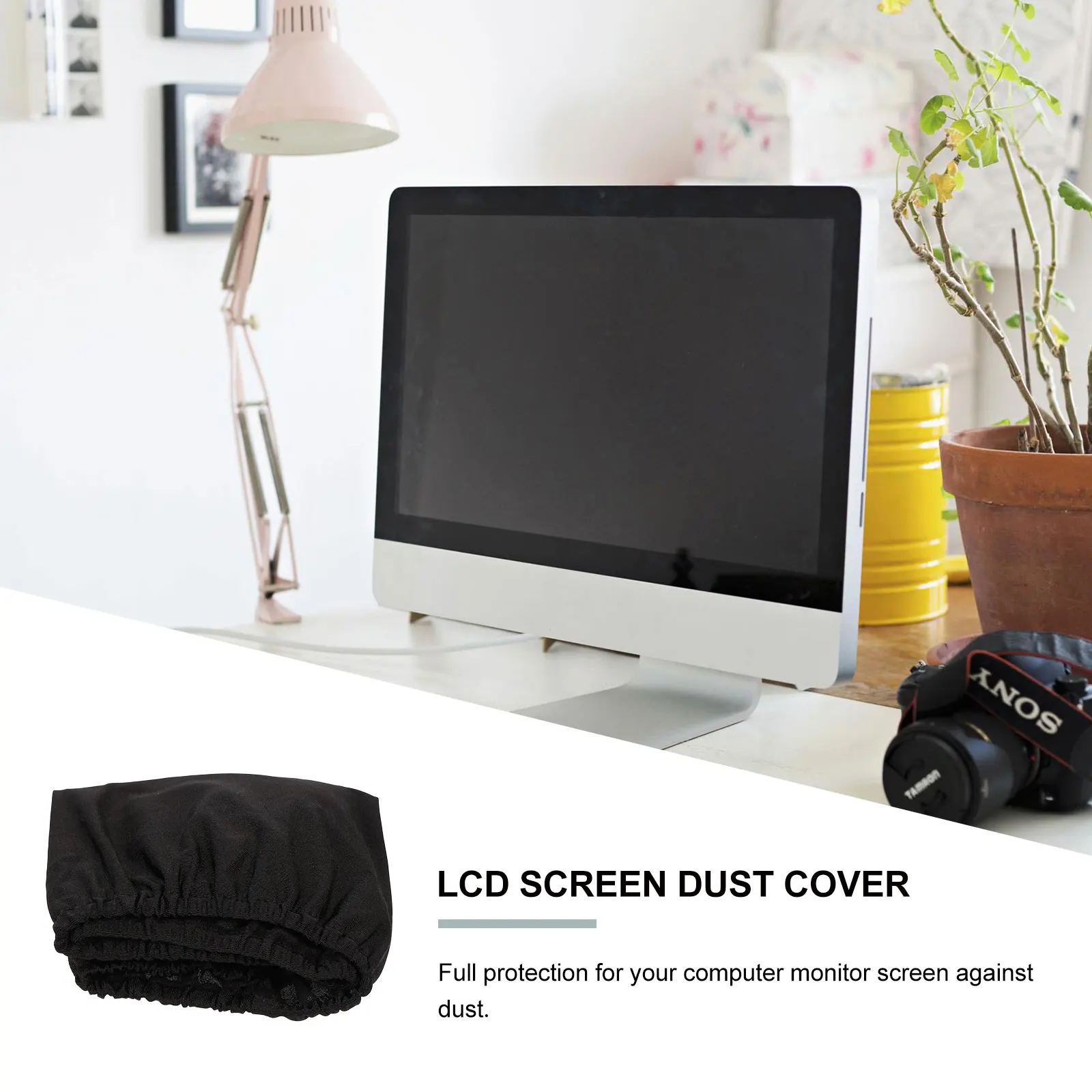 

27 Inch Screen Protector Monitor Cover LCD Display Dust Proof Scratch Resistant Full Protection Travel Storage Elastic Closure