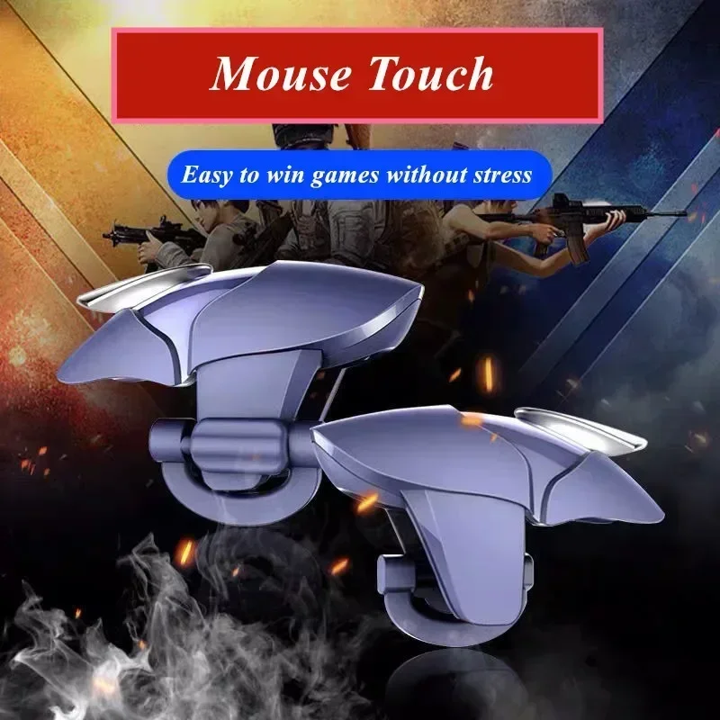 هاتف محمول 4 أصابع لعبة الزناد ، PUBG الهدف اطلاق النار ، L1R1 زر مفتاح ABS ، القرش الأزرق ، لوحة التحكم للآيفون ، أندرويد ، 2