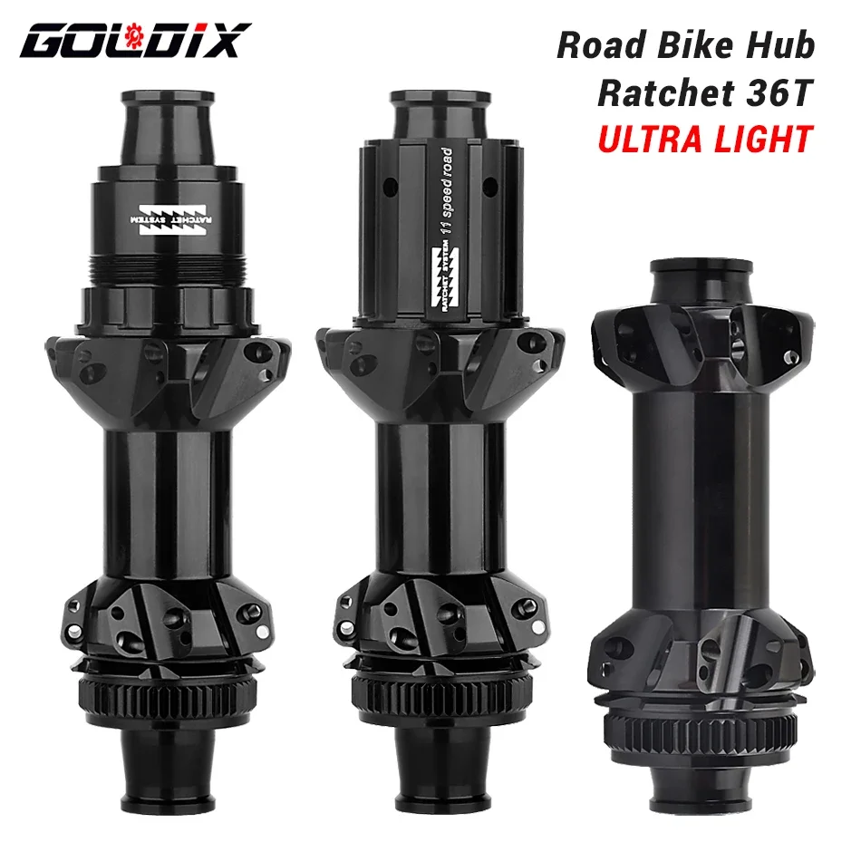 GOLDIX Ultralight Bicycle Hub Straight Pull Spoke V-brake/Center Lock Brake 21/24Hole HG/XDR Hub Body for Road Bike Without Logo