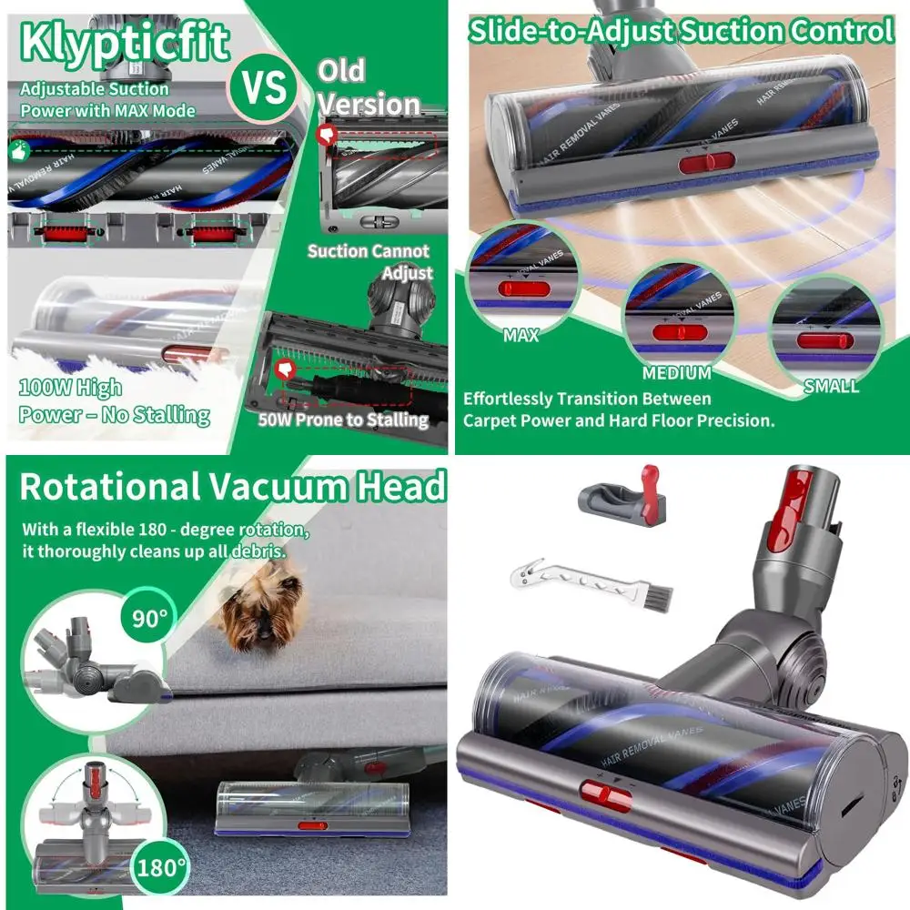 

Высокомощный сменный насос для беспроводных пылесосов V11, V15, V10 с регулируемой силой всасывания, совместим с артикулом 970100-05