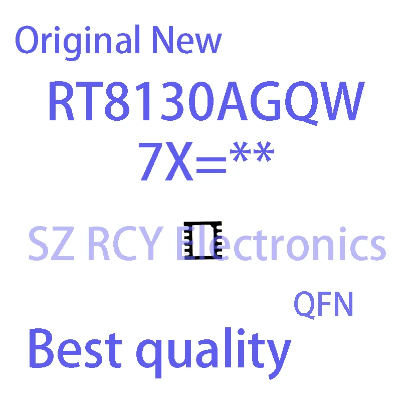 

(5 PCS)NEW RT8130AGQW RT8130A Top Mark 7X= XX QFN-10 IC Chip electronic