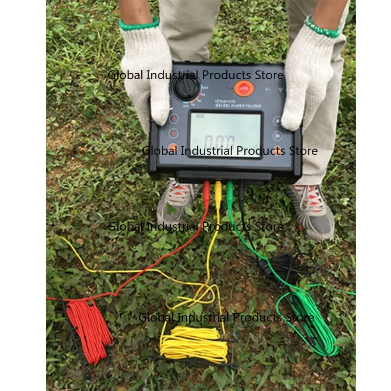 Pe Digital Soil Resistivity Ground Tester 0-30 K Ohm Measure Earth for Electrical Testing