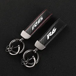 High-Grade Carbon Fiber Motorcycle Keychain Holder Keyring for yamaha YZF R6 2016 2017 2018 2019 2020 YZFR6 YZF-R6 Accessories