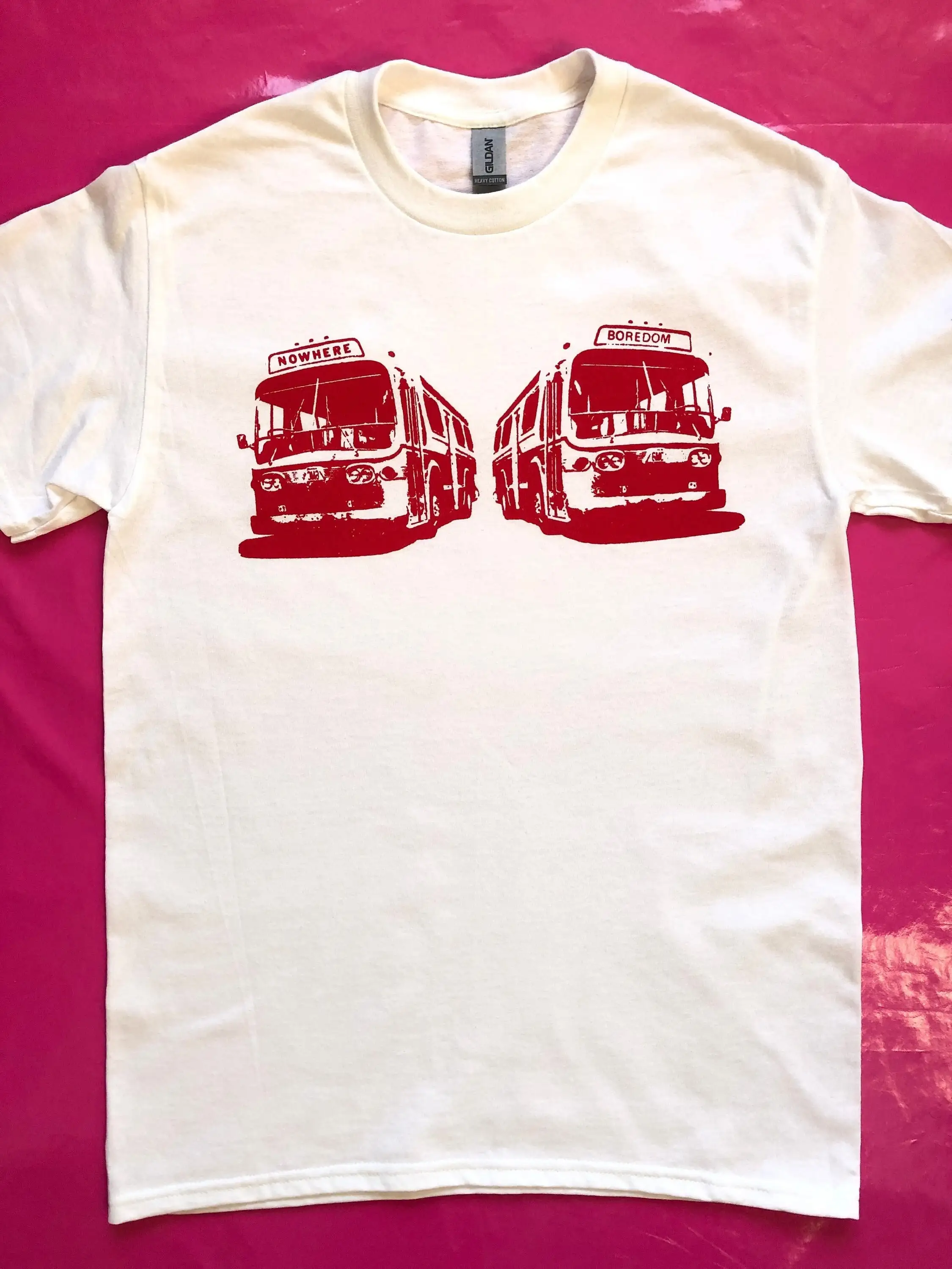 Punk Rock Vacant Buses Pretty Punk S/M/L Rock T-shirt New Wave