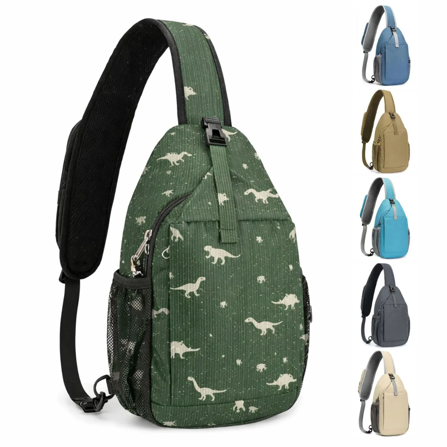 

Men's Crossbody Bag 2026 Casual Oxford Cloth Small Backpack Trendy Fashion Sports Chest Bag Men's