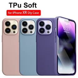 DIY Soft Phone Case for Big Camera for iPhone XR like 13Pro, XR to 14 15 pro TPU Matte Back Cover Ultimate Version