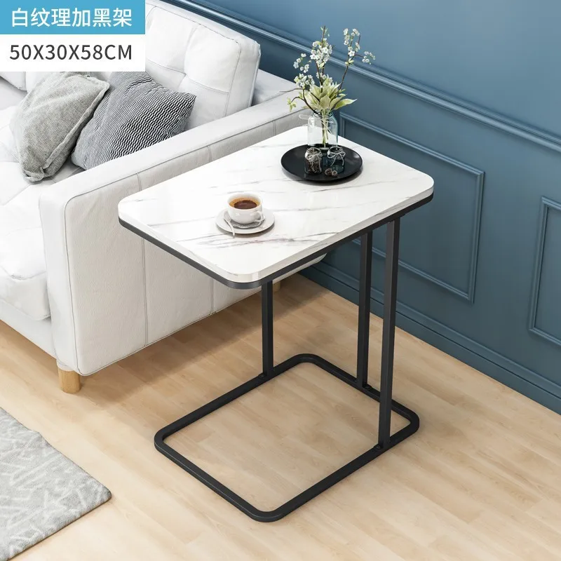 AOLIVIYA Tea Coffee Table Nightstand Storage Rack Sofa Corner Side End Stand Square Nordic Storage Living Room Home