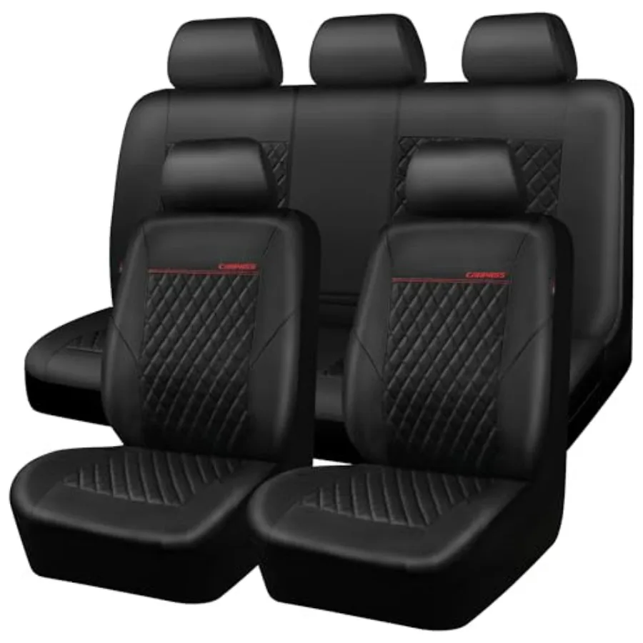 

Полный комплект водонепроницаемых стеганых чехлов из искусственной кожи с 5-миллиметровым композитным наполнителем, совместимые с подушками безопасности, универсальные, подходят для 95 S