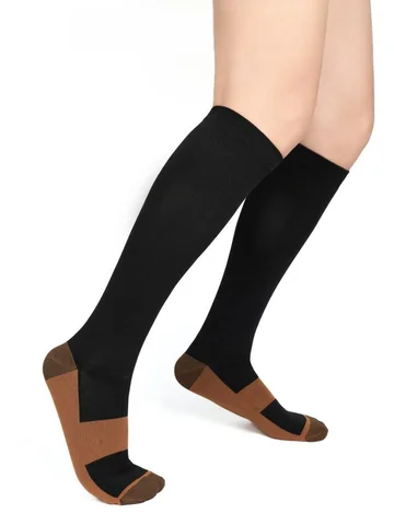 Compression Socks Women Men Anti Fatigue Pain Relief Graduated Unisex Stockings Knee Fit For Golf Rugby Running Hiking Sports