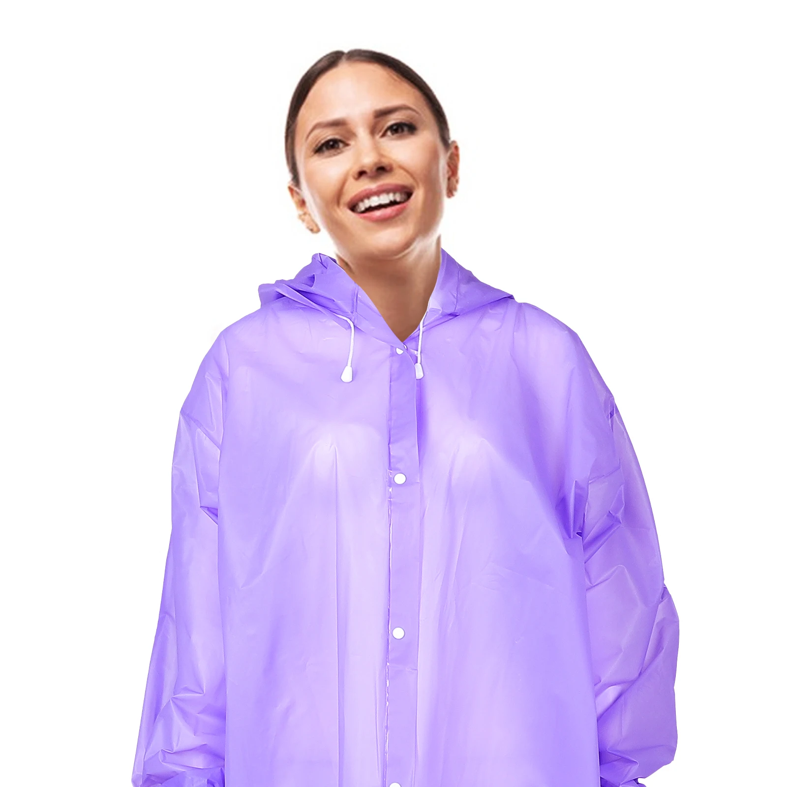 

2pcs Raincoat Adult Ponchos Heavy Duty Waterproof Rainwear for Men Women Camping Hiking Outdoor Foldable Lightweight Unisex