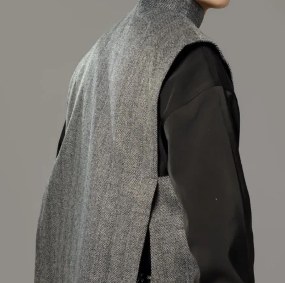 

Vests Waistcoats Thin Womens Hip Hop Winter Velvet Suede Loden Patches Patchwork Premium Old Money Workplace Professional Trendy