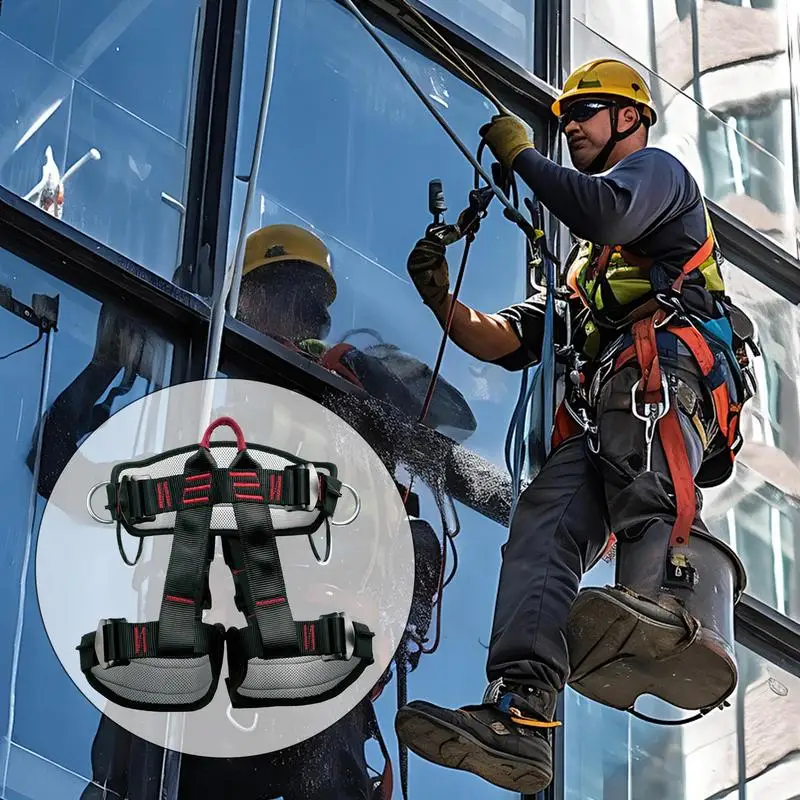 Climbing Harness Half Body Harnesses Adjustable Thickness Professional Gear Widen Protector Safety Equipment For Outdoor