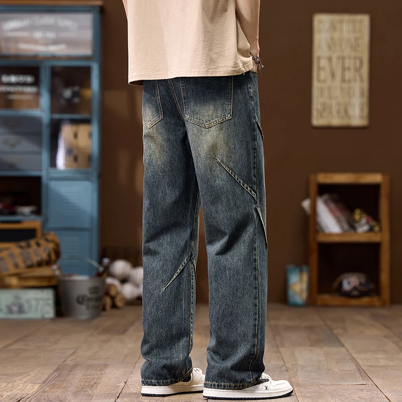 2025 New Summer Jeans Loose Straight Casual Versatile Long Pants jeans for men cargo  baggy jeans men clothing