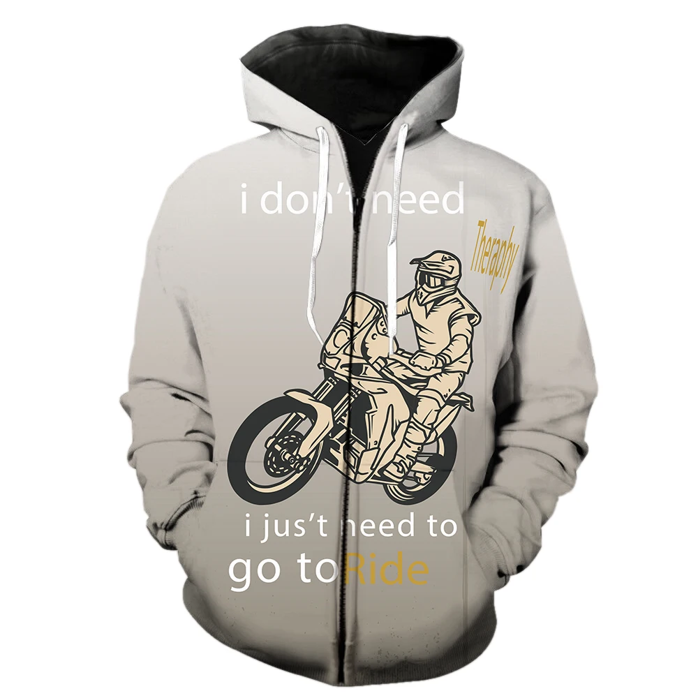 

Cartoon Punk Style Motorcycle Men's Zipper Hoodie Fashion 3D Print Unisex Harajuku 2022 Hot Sale Streetwear Sweatshirts Tops