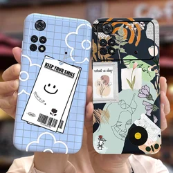 Dla Xioami Poco M4 Pro 4G 5G przypadku nowe mody malowane pokrywa miękki futerał silikonowy dla Xiaomi Poco X4 Pro 5G przypadku telefonu Coque zderzak